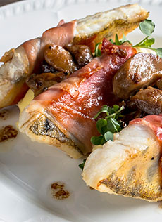 Судак а-ля сальтимбока